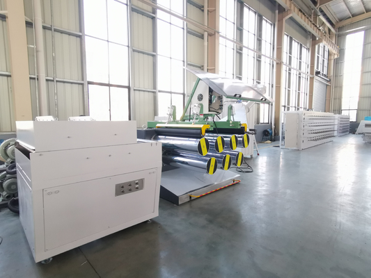 PE Bicolor Synthetic Grass Monofilament Extrusion Plant Rumput Tahan Api